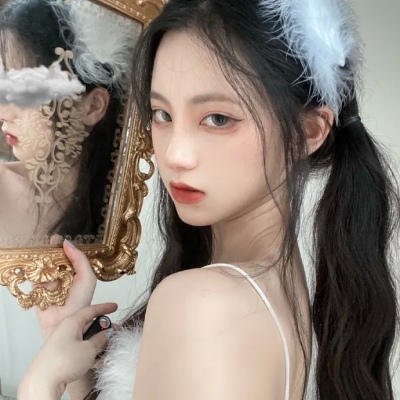 qq头像女生染发彩色