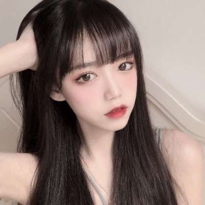 高冷女生卡通背面头像