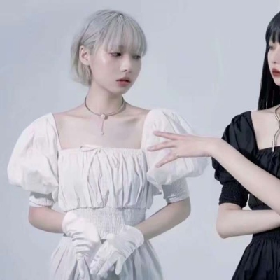 动漫女生头像闺蜜黑白图片