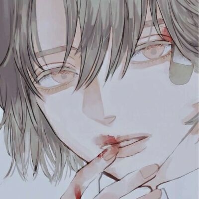 二次元超酷的男生双人头像动漫拽酷图片