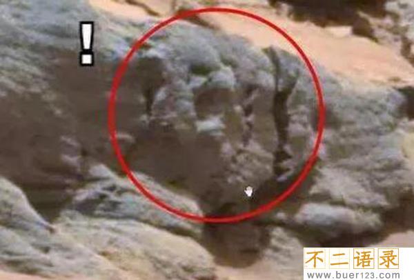 火星发现外星人头骨 五官清晰明了很是真实图片