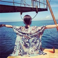 女生海边背影头像长发系列图片
