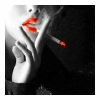 欧美女生烈焰红唇唯美好看头像图片,性感火焰系,红色系图片