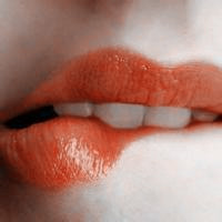 欧美女生烈焰红唇唯美好看头像图片,性感火焰系,红色系图片