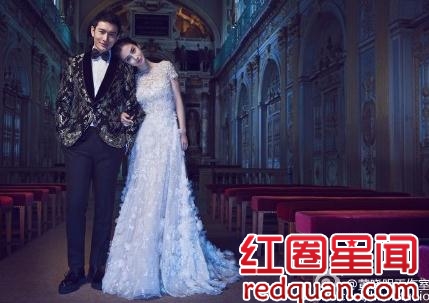 杨颖怀上黄晓明孩子了吗 angelababy孕照到底是真是假_杨颖穿婚纱的照片图片
