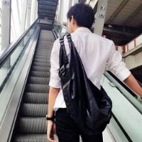 2016最新帅气白衬衫背景白色男生侧面头像图片