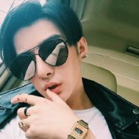 戴墨镜的帅气男生杀雕头像图片