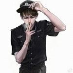 漫画版qq头像男生手动漫头像黑白图片