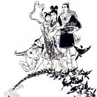 牛郎织女唯美好看头像,牛郎织女的神话故事他们的爱情长久图片