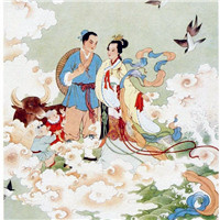 牛郎织女唯美好看头像,牛郎织女的神话故事他们的爱情长久图片