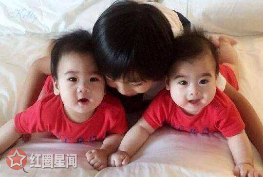 林志颖老婆个人家庭背景曝光 林志颖双胞胎儿子首次曝光图片