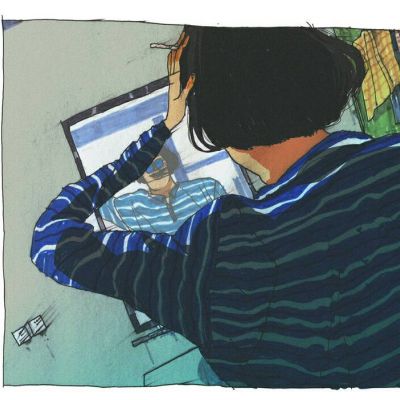 冷酷伤感的qq头像男生抱枕图片