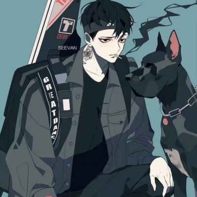 霸气欧美高冷男生头像黑白图片图片