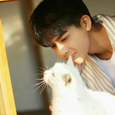 扣扣阳光帅气二次元有猫的头像男生图片
