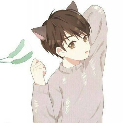 小清新动漫qq头像背景男生背影图片