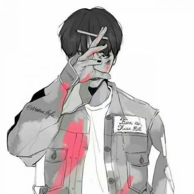 小清新头像卡通简约男生qq头像漫画伤感图片