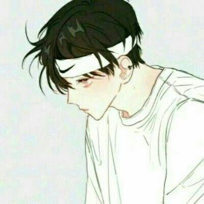 颓废个性漫画人物头像男生素描图片