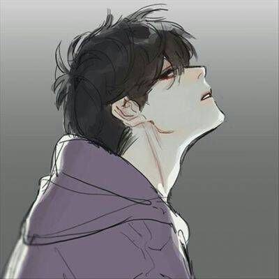 颓废个性漫画人物头像男生素描图片