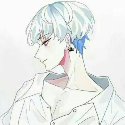 颓废个性漫画人物头像男生素描图片