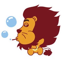 可爱的小狮子的唯美好看头像图片卡通的图片
