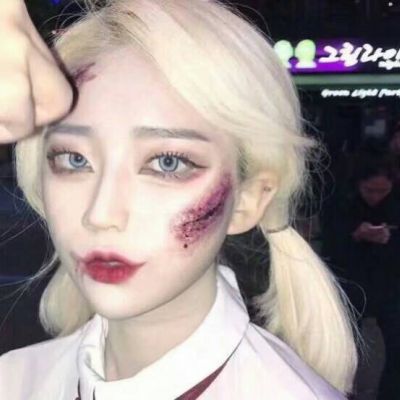 恐怖qq头像女生头像图片