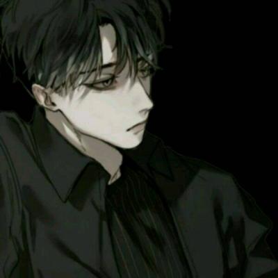 二次元简约黑白头像为什么女生会冷漠男生头像图片