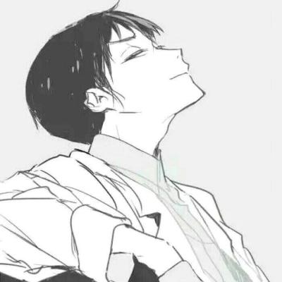 二次元简约黑白头像为什么女生会冷漠男生头像图片