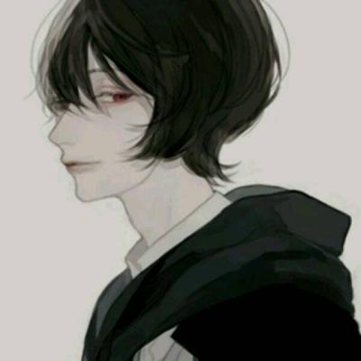 二次元简约黑白头像为什么女生会冷漠男生头像图片