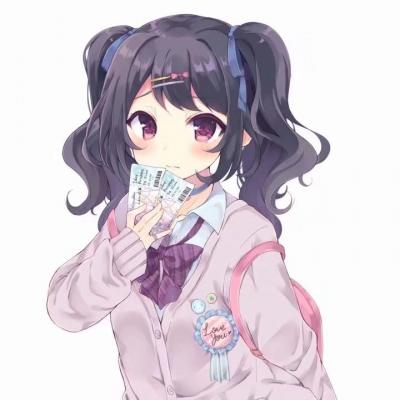 抱兔子的高清女生头像图片