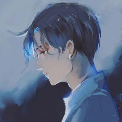 高冷气质的二次元头像男生个性网动漫伤感图片