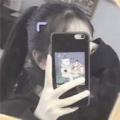 qq女生头像带字双影图片