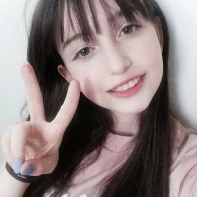 个性网女生带白边头像图片