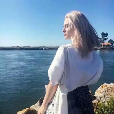 个性网女生带白边头像图片