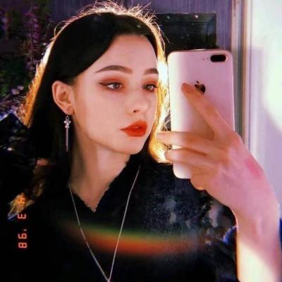 qq头像女生染发彩色图片