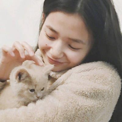 高冷女生卡通背面头像图片