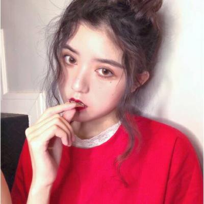 强颜欢笑女生欧美头像图片