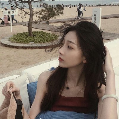 qq头像 女生 黑白图片