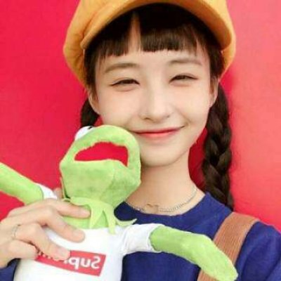 qq头像女生带黑色帽子图片