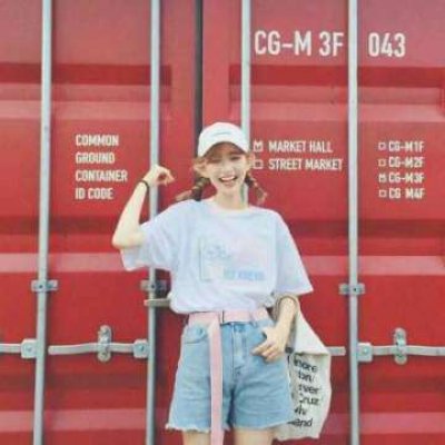 qq头像女生带黑色帽子图片