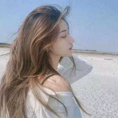 唯美背影短发女生头像图片