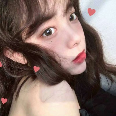 qq头像女生侧脸喝水图片