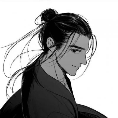 2018最流行的头像动漫男古风头像男生霸气冷酷黑白卡通图片