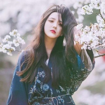 qq头像 黑白 女生图片