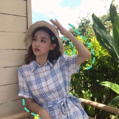 qq头像女生动漫剪刀手图片