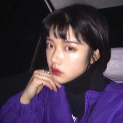 动漫女生头像闺蜜黑白图片
