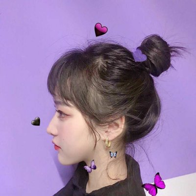 动漫女生头像闺蜜黑白图片