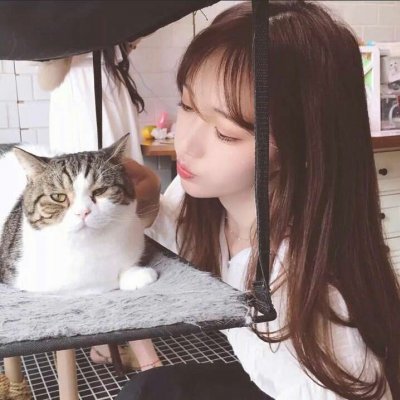 文艺头像女生复古手绘图片