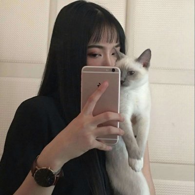 文艺头像女生复古手绘图片