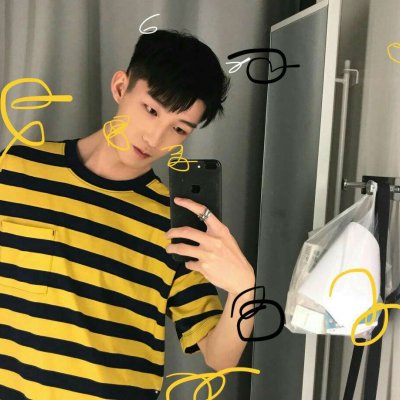 微信扣扣动画头像男生背影图片