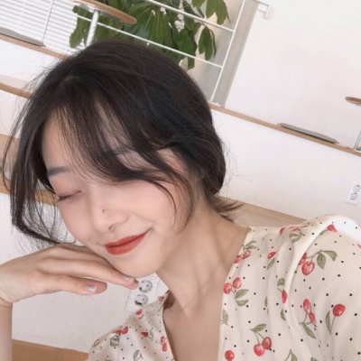 qq头像女生原宿风蓝色图片